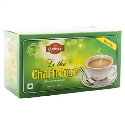 Chartreuse vanilla tea bags